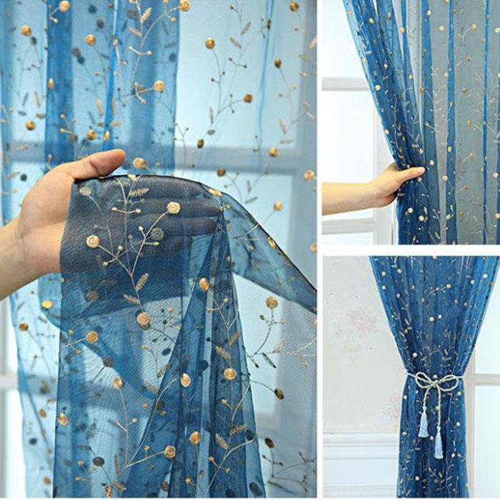 Занавеска на балкон, окно, занавеска на эркер, занавеска с вышивкой, занавеска на окно, занавеска для спальни, карниз для штор