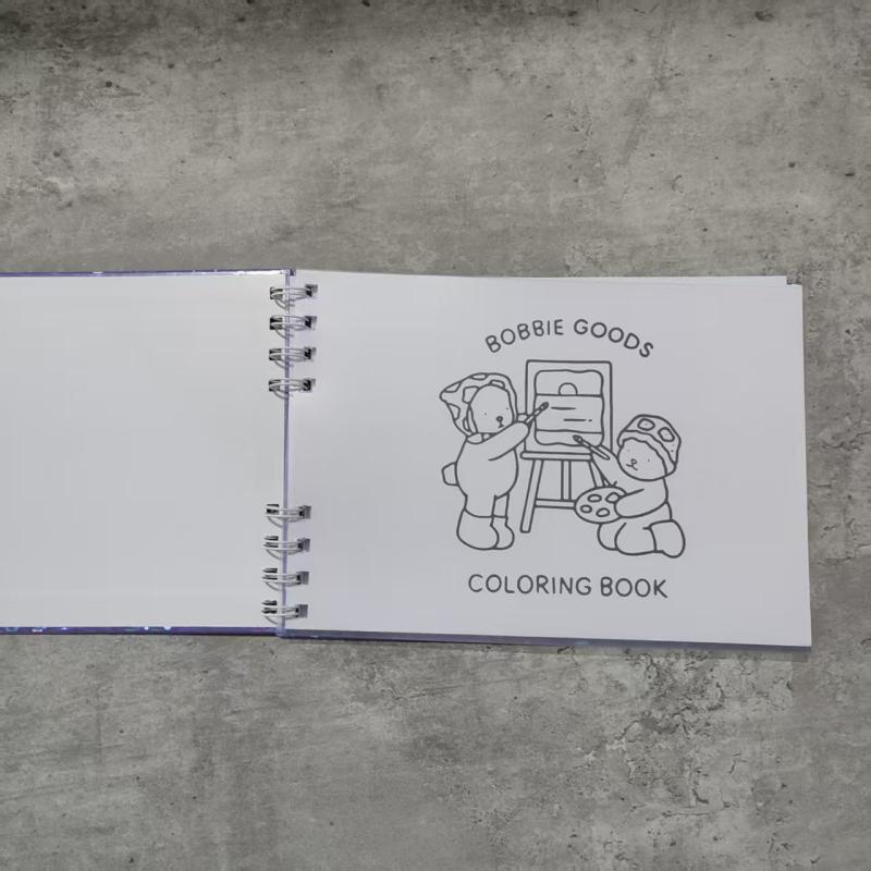 Креативная милая капибара, раскраска с персонажами, детская раскраска, животная тематика, книга для граффити, детский подарок на день рождения