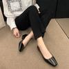 Fashion Woman Spring Casual Square Toe Low Soft Soled Shoes Lolita Ballerina Flats Female Elegant French Retro Mary Janes Women Shoes
