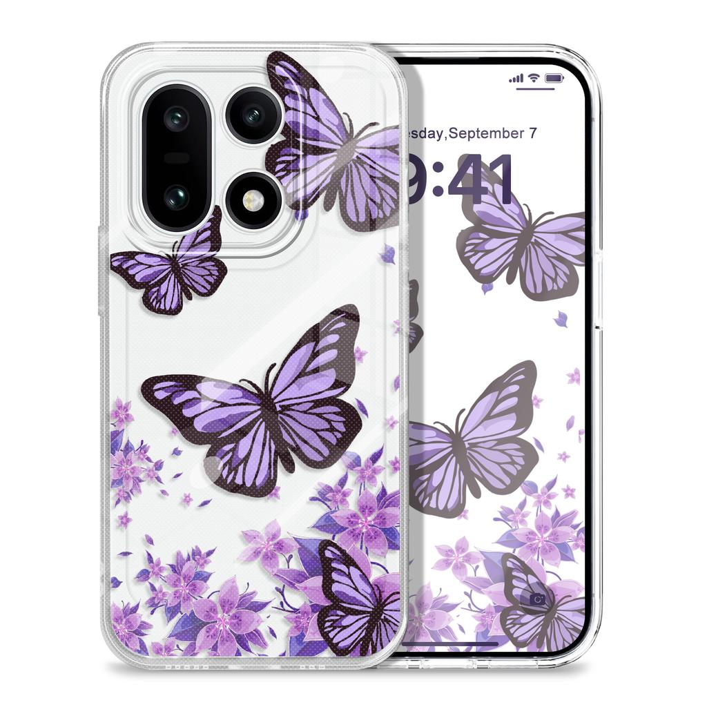 Sky Butterfly Transparent Phone Case For Oneplus 15 13T 13R 12 12R 11R 10R 10 Pro 9RT Nord 2 5 CE2 CE5 5G Soft TPU Cover
