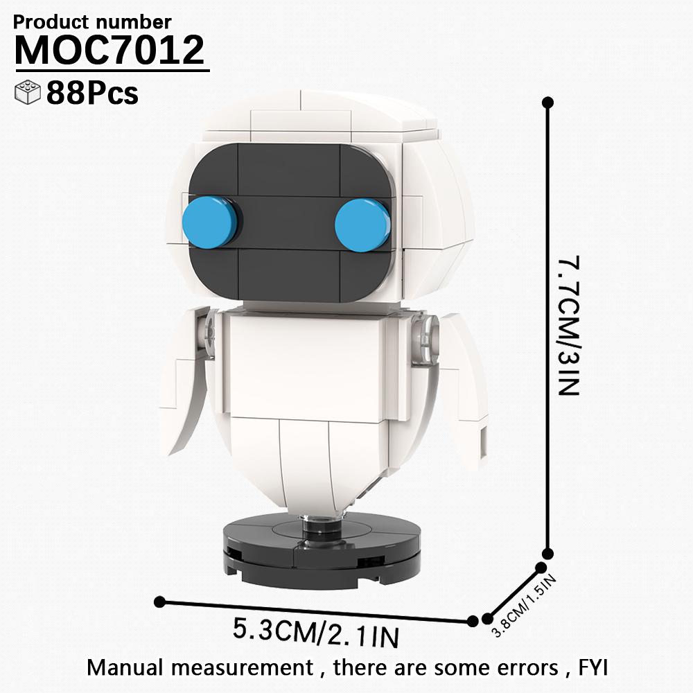 MOOXI MOC Anime Brickheadz Cartoon Figures Robot Animal Building Blocks Toys For Children Adult Friends Gift 3D Medol Kit Bricks