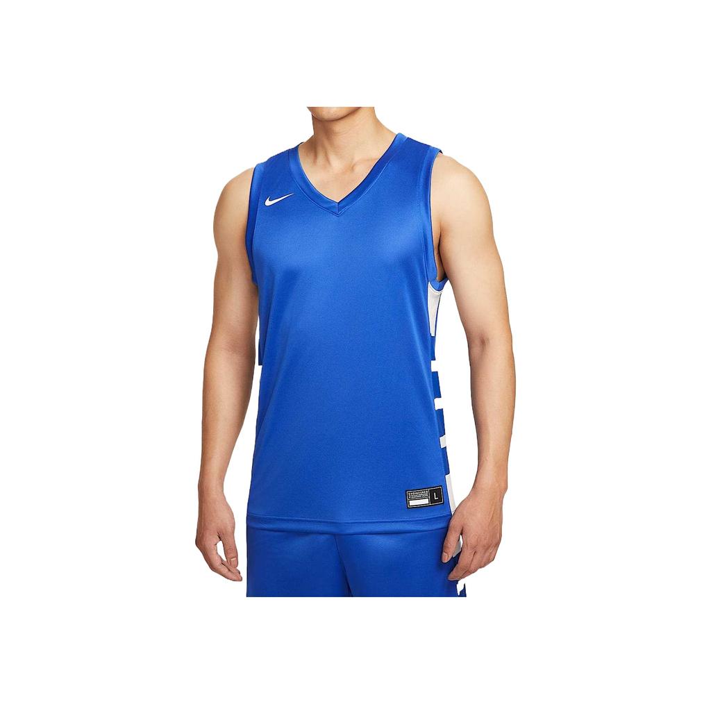 Nike Dri-Fit Elite Power Comfortable Fashionable Versatile Fitted Basketball Jersey Men Tops Deep-Team-Blue IM9813-449