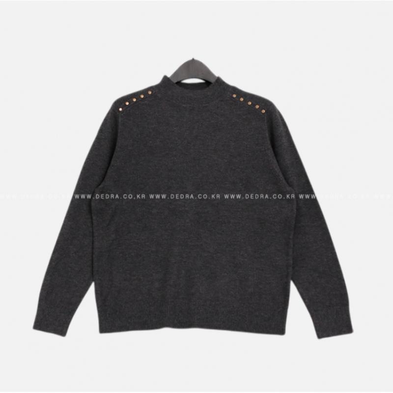 Dedra Long Sleeve High Neck Knit Knd4019 Yc