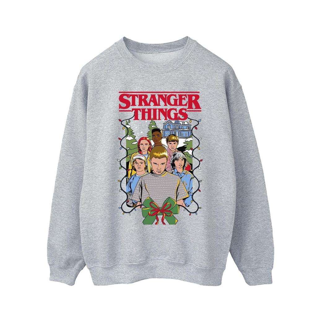 Netflix Mens Stranger Things Christmas Poster Sweatshirt