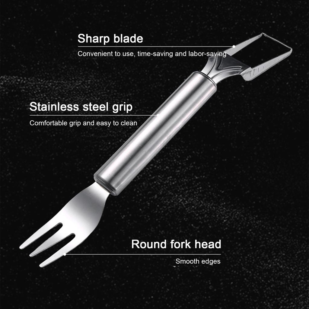 2-in-1 Watermelon Fork Slicers, Watermelon Cutter Summer Fruit Cutting Fork, Head Fruit Forks Knife