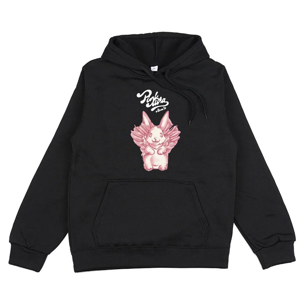 Альбом Bunny Pink Aura Графические худи Певица Kenia Os Тур 2024 Толстовка для зимней уличной одежды Мужская Женская Одежда