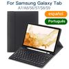 Чехол с клавиатурой для Samsung Galaxy Tab S9 Plus, кожаный чехол с Bluetooth-клавиатурой для Samsung Galaxy Tab S9/S8/S7 Plus, чехол с беспроводной клавиатурой