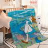 Мультфильм аниме a-Энн из Зеленых Крыш Фланелевое теплое уютное мягкое плюшевое одеяло для дивана гостиной дома спальни дорожный подарок дом