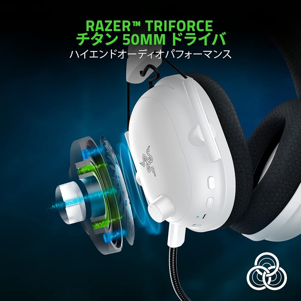 Беспроводная игровая гарнитура Razer BlackShark V2 Pro Белая HyperSpeed 2.4GHz Bluetooth HyperClear Микрофон