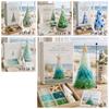 Multi-Color Sea Glass Tree Romantic 3D Christmas Tree Art Kit  Kids Gifts