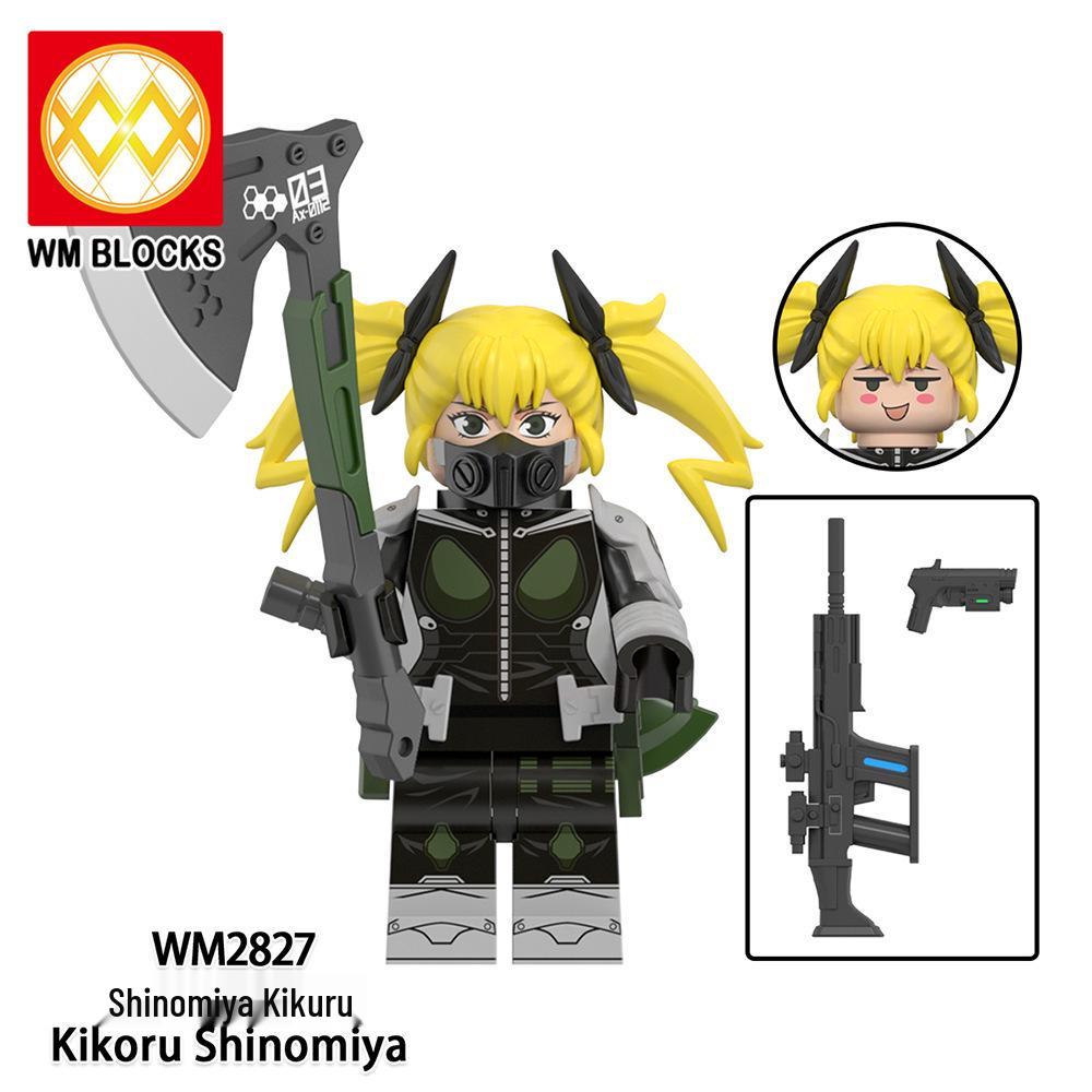 WM6197 Мультяшный Аниме Монстр №8 Фигурка-конструктор Игрушка