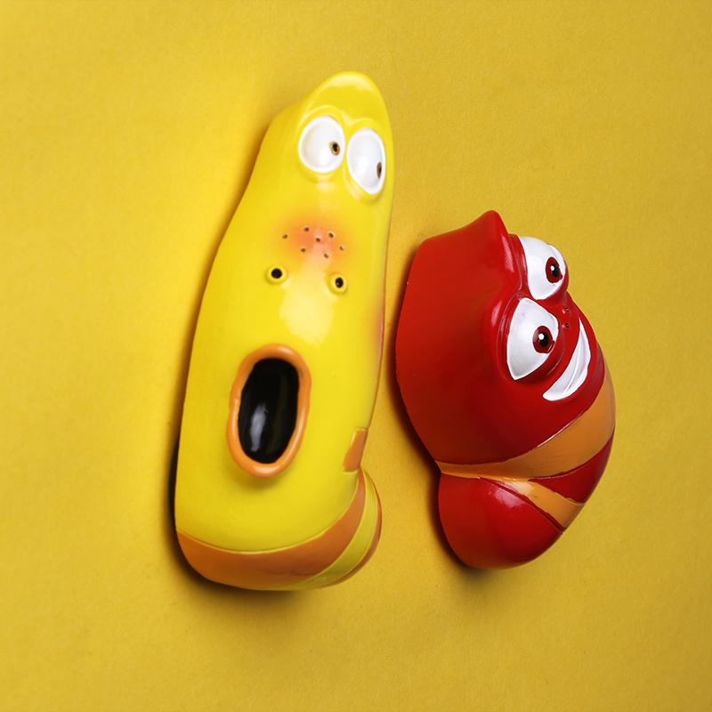 Funny Bug Refrigerator Sticker Stinky Bug Korean Funny Bug Handmade 3D Refrigerator Sticker Magnetic Sticker Cartoon Decorative