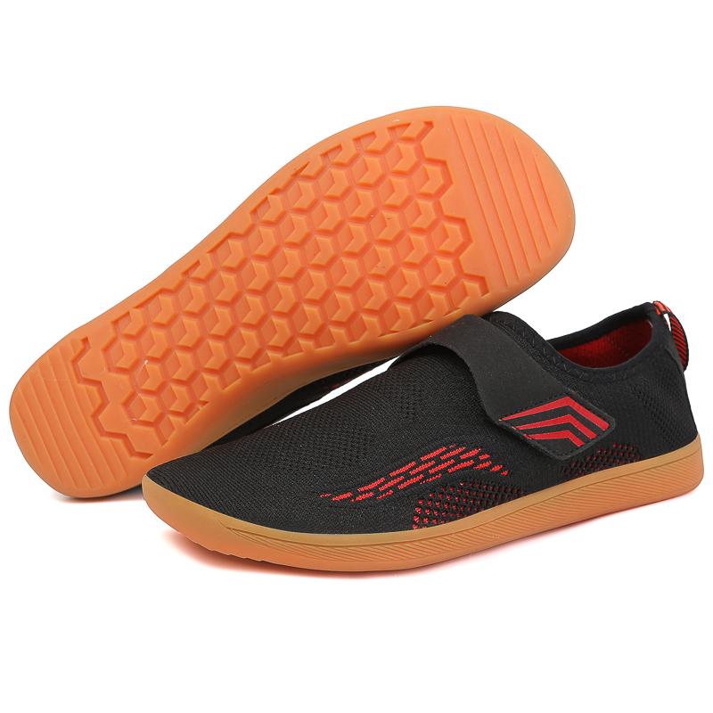 Удобная обувь для ходьбы с широким носком, вязаная, легкая, повседневная, спортивная обувь, мужская, женская, балетки, эластичные, нескользящие, тренировочные кроссовки