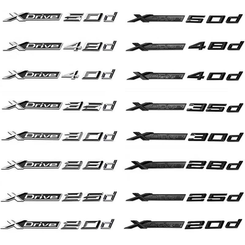 Автомобиль 3D ABS для BMW XDrive 20i 25i 28i 30i 35i 40i 48i 50i 20d 30d 28d 50d логотип Fender багажник значок эмблема наклейка стиль