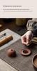 Guanlan Zisha Ceramic Incense Burner - Round Lid, Ideal for Sandalwood & Agarwood, Zen Tea Ceremony Ornament.