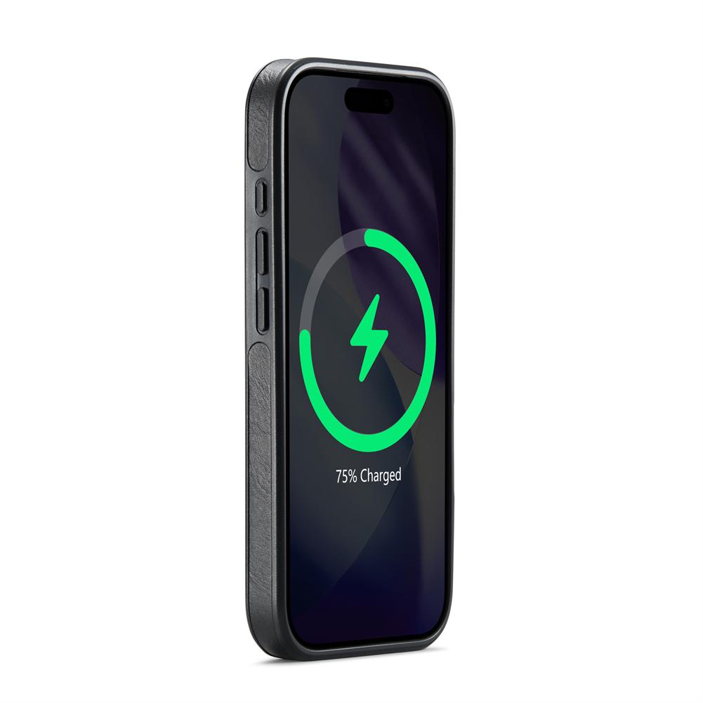 Деловой чехол для телефона для iPhone 17 Pro Max 16E 17Air 16 Pro 15 Plus 14 13 12 Магнитный Авто Кожа+ТПУ+ПК Полная защита Чехол