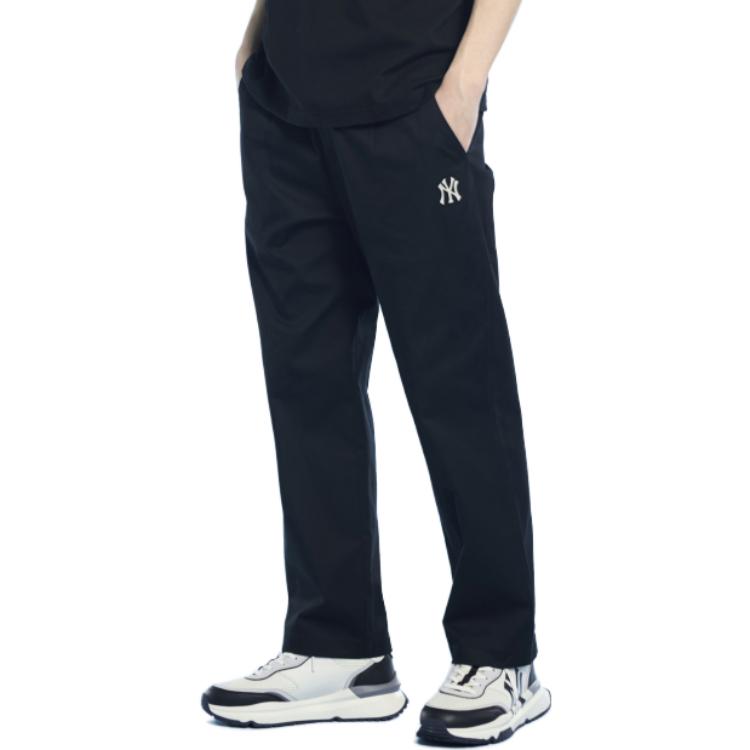 MLB Solid Color Comfortable Embroidered Casual Pants Men bottoms 3LWPB0131-50BKS