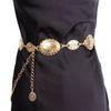 1 Piece Set of Waist Chain Accessories for Women's Retro Bohemian Ethnic Style High-end Silver Metal Chain Belt with Skirt Belt