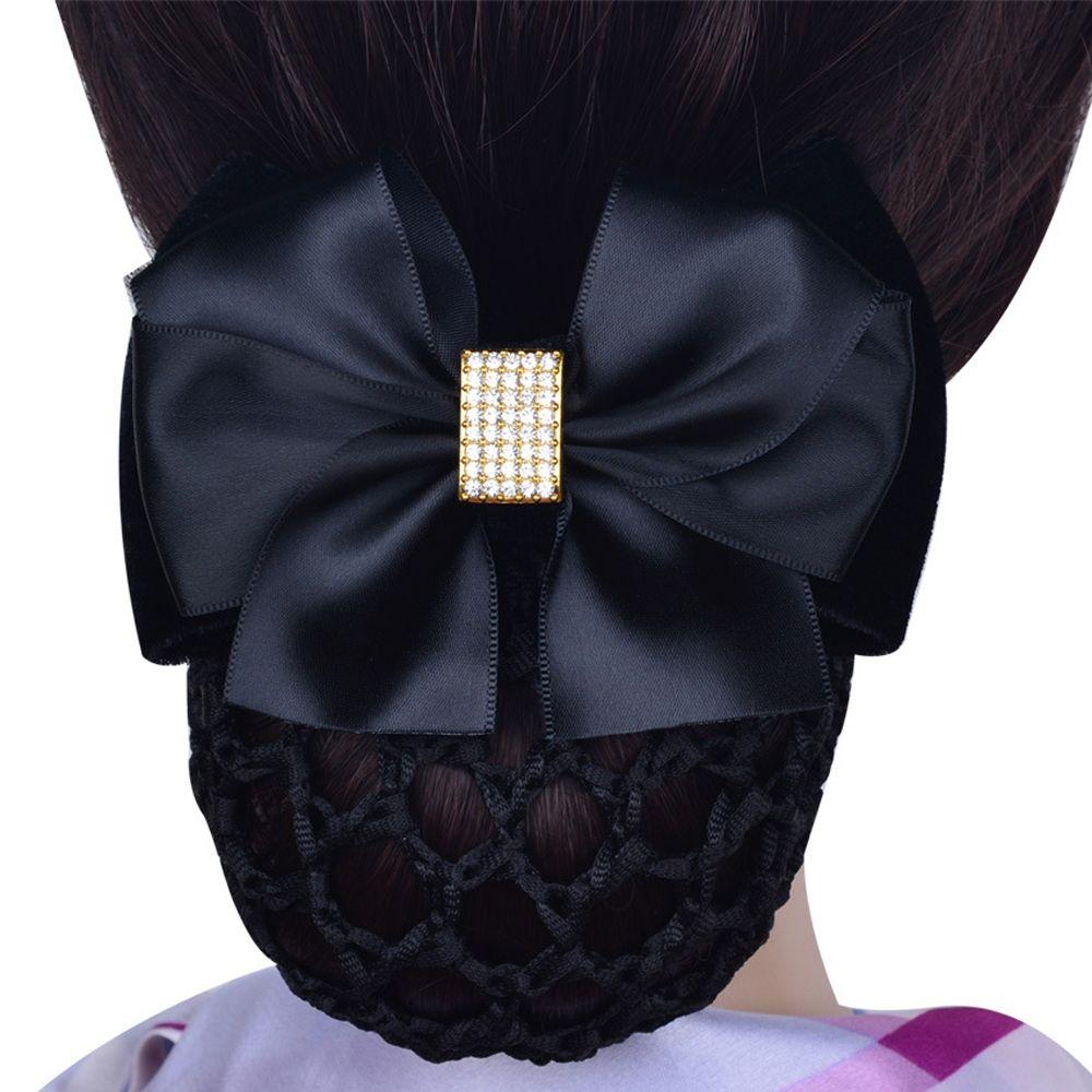 Nurse Hotel For Girls Zircon Ponytail Clip Women Spring Clips Hairgrips Cover Net Korean Bun Snood