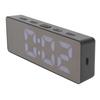 LED Digital Alarm Clock Time Date Temperature Display Stylish Look Electric Clock for Bedroom Living Room Office Black
