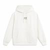 Li Ning Sports Lifestyle Series Свободный крой с капюшоном и американским принтом в виде букв Повседневная флисовая толстовка унисекс толстовка Off-White AWDU923-3