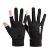 Spring and Summer Sun Protection Ice Silk Gloves Anti Ultraviolet Leakage Fingers for Men and Women Thin Style Riding Half Fingers for Anti-slip