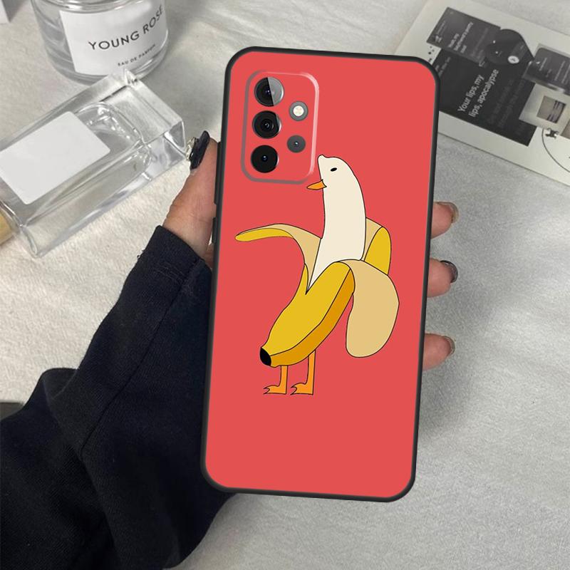 Мемы Мультяшный Смешной Чехол-Банан Для Samsung Galaxy A54 A34 A14 A36 A56 A06 A13 A53 A32 A12 A22 A52 A35 A17 A16 A55 A15
