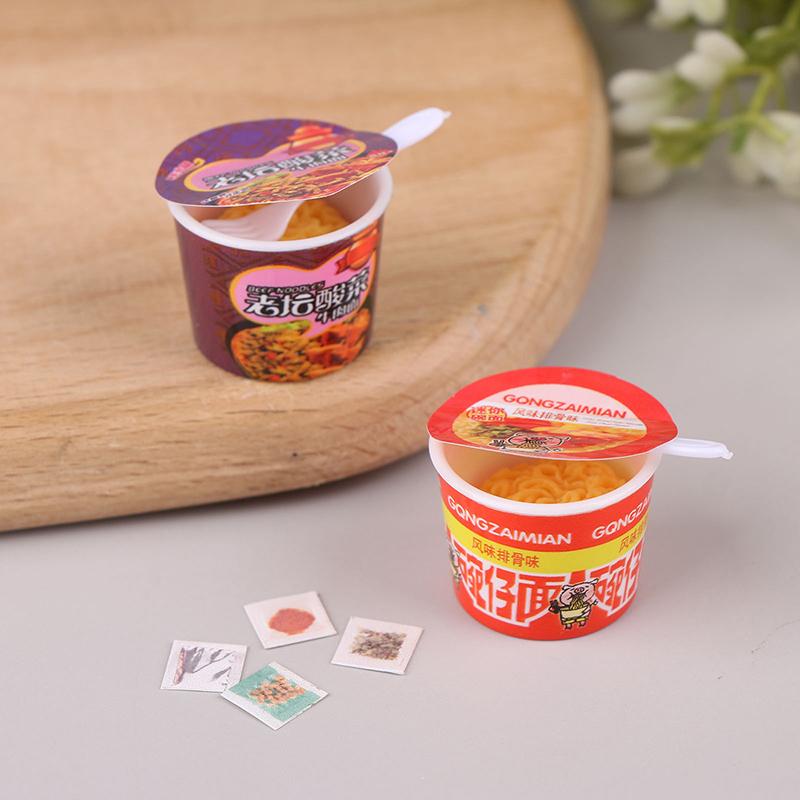 Миниатюрный кукольный домик, игрушечная еда, мини-лапша быстрого приготовления, украшение, реквизит для фотосъемки, игрушки