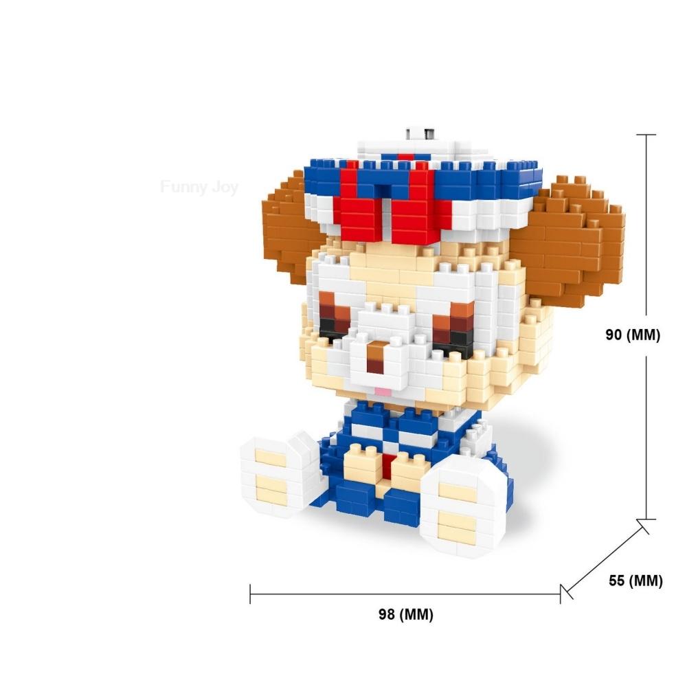 Cartoon Anime Blocks Kuromi My Melody Cinnamoroll Mouse Building Blocks Doll Toy Kids Birthday Gift