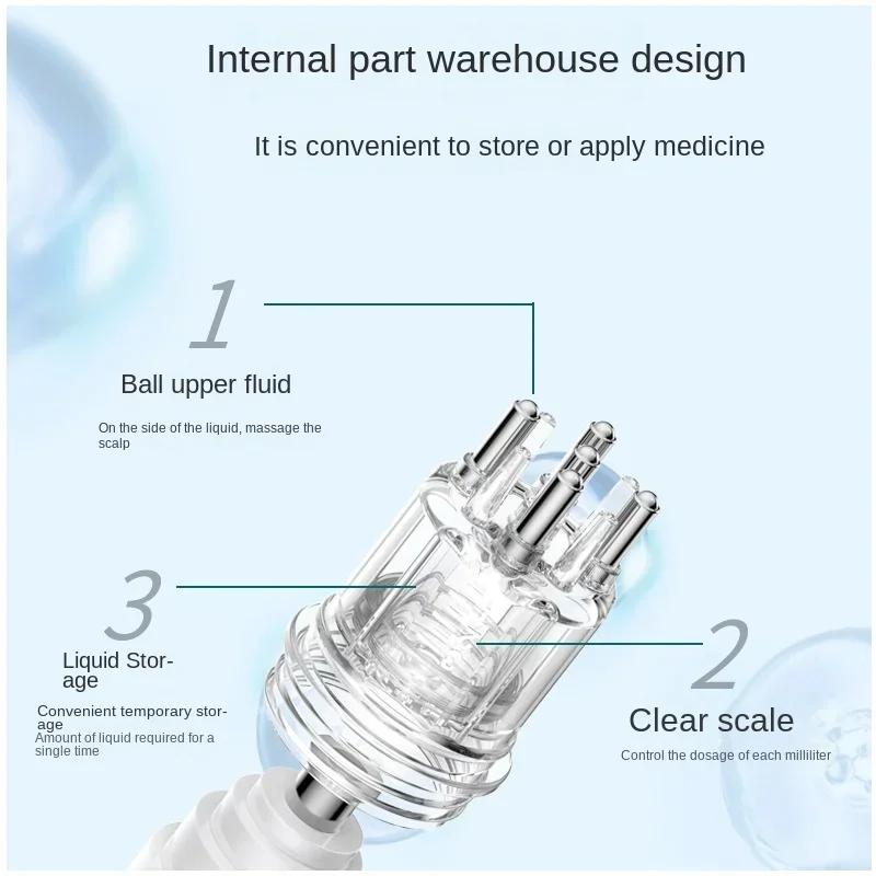 Портативный аппликатор для кожи головы, жидкая расческа, мини-массажная расческа, эфирное масло, жидкий направляющий массажер против выпадения волос, инструменты для ухода за кожей головы