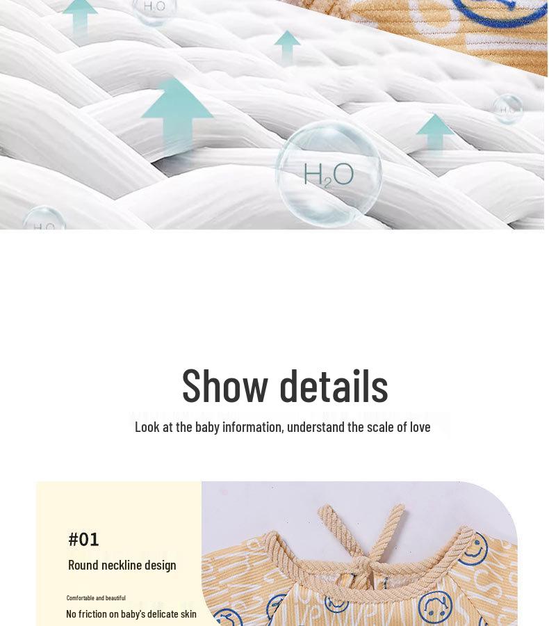 Двусторонний утепленный детский теплый слюнявчик для осени и зимы - фартук с длинным рукавом для защиты от грязи для детей