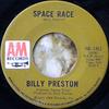 7inch Record BILLY PRESTON - Space Race  AM1463 A&M Records 1973 Canada Soul/Funk Used