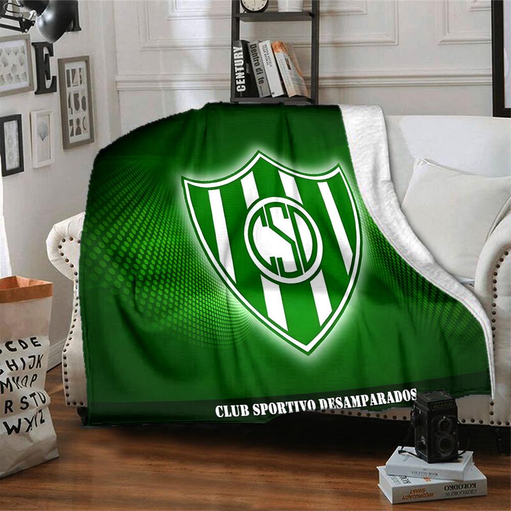 Desamparados Design Flannel Blanket, Soft Polyester, Modern Design, All-Season for Camping, Travel, Gifts for holidays or birthdays