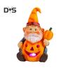 Хэллоуин тыквенный фонарь смоляной гном держит статую тыквы светящаяся фигурка дворового гнома для домашнего декора двора