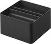 Yamazaki Tower Compact Tissue Case with W13 X D13 X 6196 Lid, Black, Approx. H10cm,