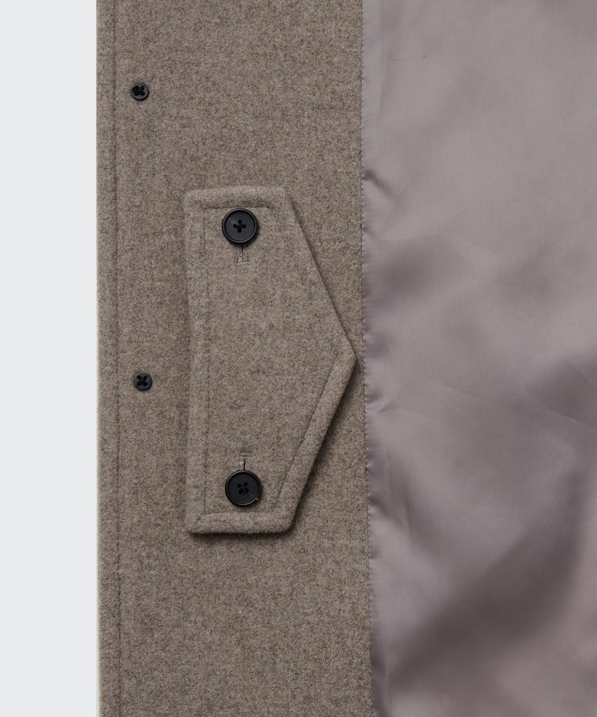 Musinsa Standard Cashmere Blend Oversized Balmacaan Coat [Mocha]