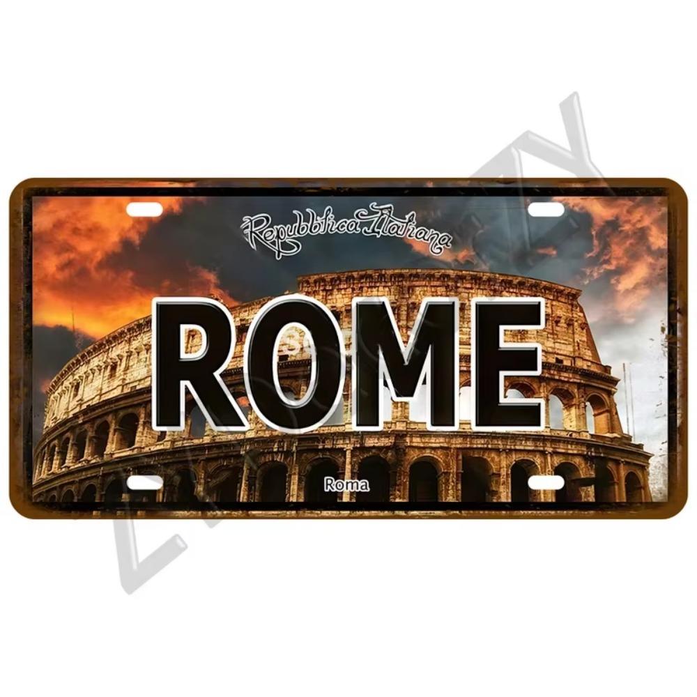 Жестяная табличка Город-государство Жестяная табличка Знаменитая городская табличка Достопримечательность Металлическая табличка Настенный декор Гараж Бар Паб Клуб Отель Кафе Кухня Дом