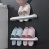 Storage Bathroom Shoes Hanger Hanging Shoes Organizer Wallmounted Plastic Shoe Storage Rack Slippers Rack Towel Shelf Organizer