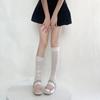 Leg Warmers Women Ballet Style Solid Color Long Socks Stockings Women JK Lolita Girls Kawaii Ruffle Socks Foot Cover Leg Warmers