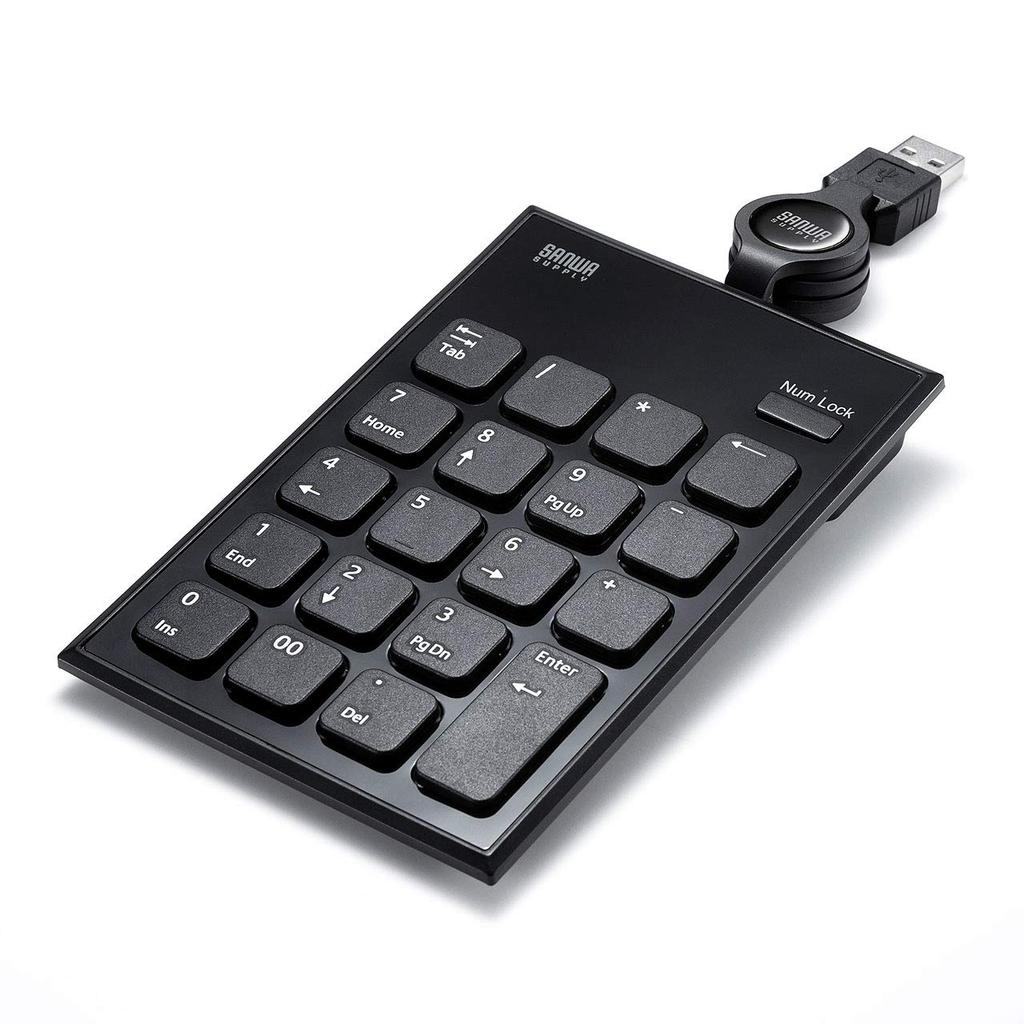 Sanwa Supply Сматываемая USB цифровая клавиатура NT-21UBK