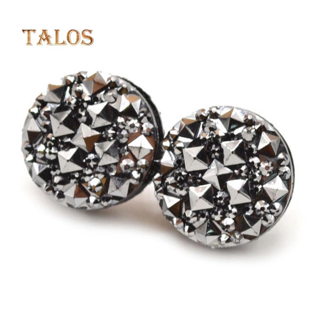 Женская магнитная брошь украшенная кристаллами одна пара в комплекте