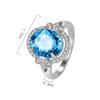 Sace Gems Классическое кольцо из медного сплава с бабочкой и синим цирконом, женские украшения, свадебный подарок, вечеринка