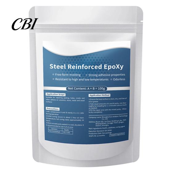 Glass Repair Epoxy 1/2Pcs 100G Steel Reinforced Putty, Multi-Purpose Sculpt Clay for Cracks, Leak Fix, Gap Filler Filling, Fast AB Putty Metal,