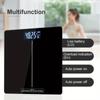 Multi-function Square Weight Scale Digital Bathroom Scale Highly Accurate Body Weight Scale With Lighted LED Display Round Corne