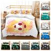 Home Bedclothes Decor Bed Quilt Cover 3D Football Festival Gift Bedding Duvet Covers Set Comfortable Microfiber Washable