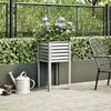 VidaXL Planter 45x45x88 Cm Galvanized Steel, Outdoor Planter, Flower Box, Tomato Planter, Terrace Planter, 4008967