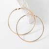 40mm 60mm 70mm 80mm Exaggerate Big Smooth Circle Hoop Earrings Brincos Simple Party Round Loop Bijoux for Women Jewelry