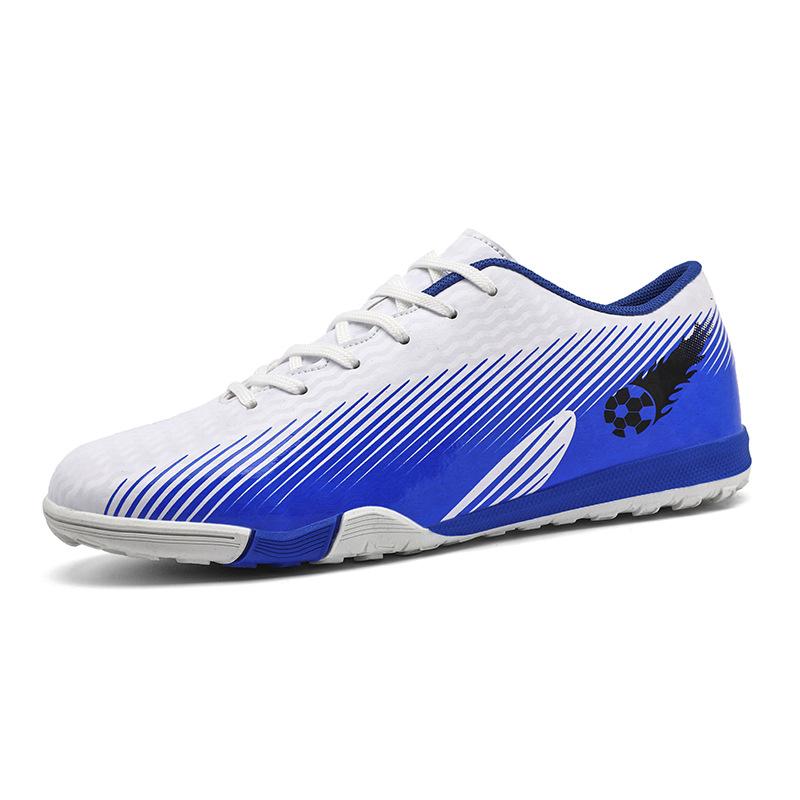 252 Football Shoes Teenagers Men Women Low Top Broken Nail TF Flat Training Leather Upper Five-a-side Indoor Sports