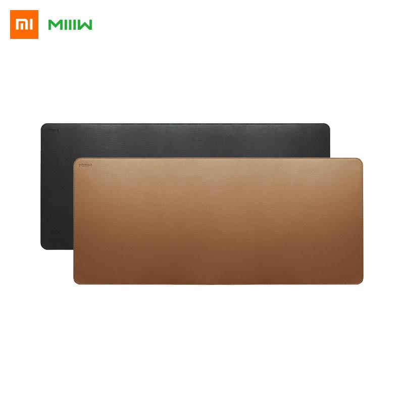 Xiaomi Большой кожаный пробковый коврик для мыши MIIIW, двусторонний водонепроницаемый мягкий прочный настольный коврик 900*400 мм