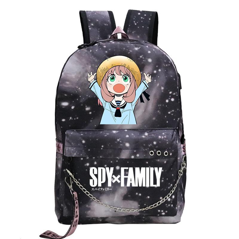 Шпионский игровой домик Аня Вокруг Милый Принтованный Многофункциональный Рюкзак Цепочка Лента Рюкзак Студенческая Школьная Сумка